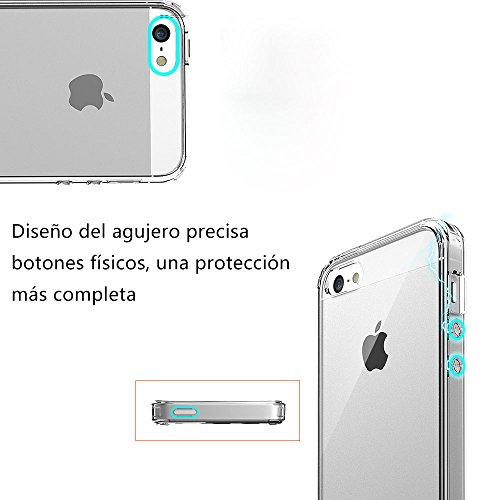Funda para iPhone 5 5S SE CLOUDSTOO Alta TPU Funda para Protecci n Gota y Choque Absorci n Trasera Dura Carcasa Parachoques- COLOR NEGRO reviews Funda para iPhone 5 5S SE CLOUDSTOO Alta TPU Funda para Protecci n Gota y Choque Absorci n Trasera Dura Carcasa Parachoques- COLOR NEGRO