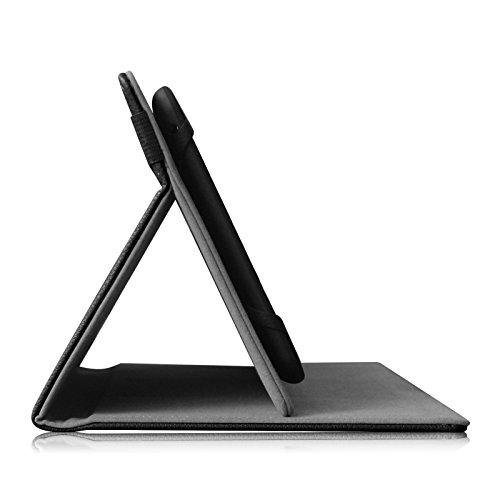 Fintie Bluetooth Tastatur Keyboard Hülle für Universales 7-8 Zoll Android Tablet, Hochwertiges Kunstleder Folio Tasche mit Abnehmbare Bluetooth-Tastatur für Samsung Galaxy tab A 7.0, Alldaymall A88T Pro 7 Zoll / A88X 7 Zoll, iRULU 7 Zoll, Medion Lifetab P8311 / P8312 / S8312 / S8311,Medion MD99443 8 zoll, Lenovo Tab 2 A7-10 / A7-30 / A7-20, Huawei MediaPad M2 8 / Mediapad X2 7, Dragon Touch Y88X 7 Zoll Tablet und Andere Android Tablet PC, Schwarz - 5