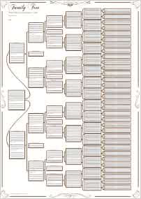 Family Tree Chart; 7 Generation Pedigree Chart: Amazon.co.uk: My ...