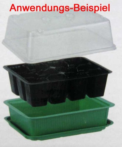 Saatgutschale Kunststoff zum Anzüchten, Saatgut Mini Gewächs Treib Haus Schale (LHS) - 4