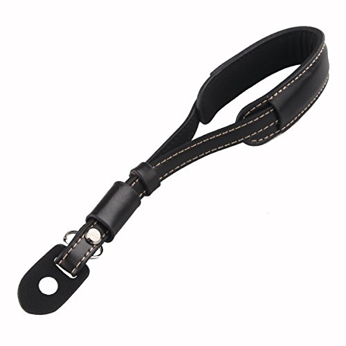 ABCTen PU Cuoio Della Fotografica Mano Cinturino da Polso per Fotocamera Fujifilm Samsung Sony Olympus Canon DSLR ecc