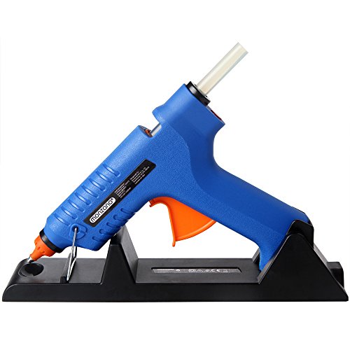 Heißklebepistole kabellos 500W ✔ Set mit Koffer Düsen ✔ inkl. 6 Klebepatronen & Ladestation ✔ 2 extra Düsen und Extrazubehör ✔ Klebepistole Heißkleber Pistole Heißklebegerät - 3