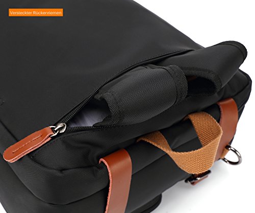 CoolBELL umwandelbar Rucksack Messenger Bag UmhÃ¤ngetasche Laptop Tasche Handtasche Business Aktentasche Multifunktions Reise Rucksack Passend fÃ¼r 17,3 Zoll Laptop / MÃ¤nner / Frauen(Grau)