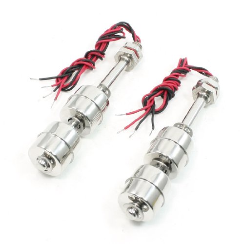 Preisvergleich Produktbild sourcingmap® 2Stk Wasserstand Controller Edelstahl Dual Ball Schwimmerschalter Pegelschalter ZP12010-2