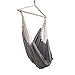 Produktbild DecoKing 43295 Hängematte Outdoor Indoor 185x125 cm mit Querstrebe Hängesessel Hängesitz Hammock Belastbarkeit bis 150kg Tragetasche Baumwolle Grau Stahl Anthrazit Grey Steel Anthracite