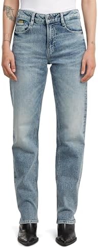 G-STAR Iggie Straight Wmn Jeans, Multicolore (Vintage Aegean Sea D27704-e106-h787), 28W x 30L Donna