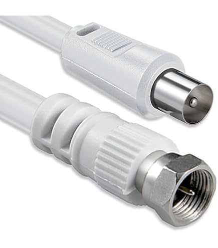 2 Adaptateurs Câble Coaxial F Mâle Vers RCA Femelle – Connecteur Antenne TV/satellite, Alliage Zinc – Conversion RF Simple