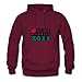 Unofficial Just Married 2011 Sweatshirts Lovely Designed Burgundy Cotton X-large Women Personalized