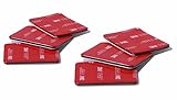 Adhesivo muy fuerte PROtastic curvado Sticky Adhesivo 3 m almohadillas de repuesto para GoPro y monturas para cascos SJCAM cámara de acción (6 unidades)