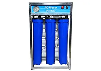 AquaDart 100 LPH Commercial RO + UV Water Purifier Plant 100 Liter Per-Hour Stainless Steel With Pressure Switch, Auto Shut And TDS Adjuster (Hi TDS Membrane)