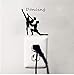 Produktbild HHZDH Ballet Couple Dance Dancer Vinyl Switch Sticker Artistic Ballerina Decal Home Decoration Wall Sticker 5PCS