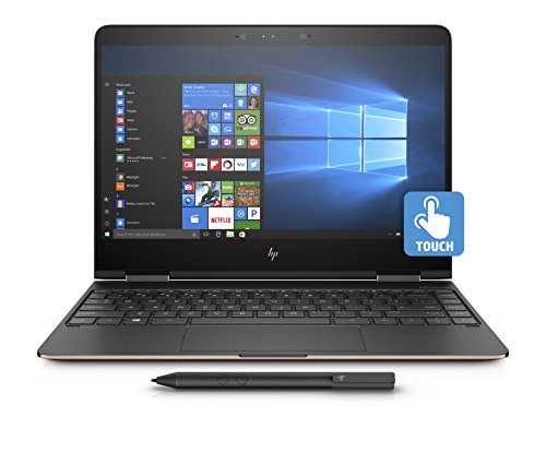 HP Spectre x360 13-ac002na 13 3-inch FHD Touch Screen Convertible Laptop with Stylus  Dark Ash Silver  -  Intel Core i7-7500U  8GB RAM  512GB SSD  Win