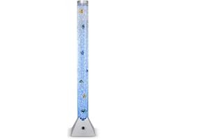 MiniSun | 120cm Colour Changing LED Novelty Bubble Tower Fish Lamp | Mood Lights, Home Décor & Improvement Essential