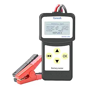 Honeytecs MICRO-200 12-Voltage Automotive Car Battery Tester Load Tester Multi-Language USB Auto Battery Tester