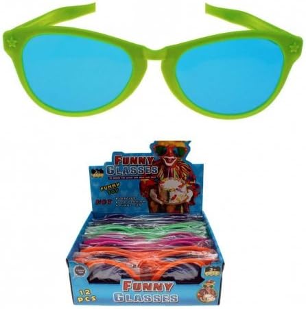 45566 Set of 4, Jumbo Glasses XXL Giant Glasses, Glasses On Springs by Div
