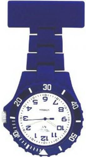 Prince LondonRubberised Royal Blue Rotating Bezel Unisex Nurses Fob PI-2034
