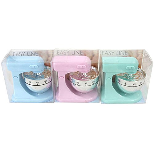 Eieruhr Kurzzeitwecker Küchentimer Küchenmaschine Mixer Design, Kunststoff, pastellblau, 1 Stück - 2