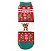 Produktbild Weihnachten Socken Unisex Btruely Socken 3D Gedruckt Weihnachten Socken Mode Frauen Casual Socken Nette Unisex Socken Weihnachtsmotiv Weihnachten Baumwolle Socken (Rot)
