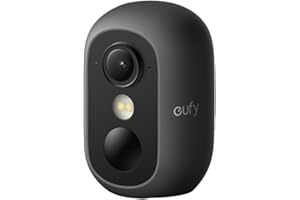 eufy Security eufyCam C35, Wireless Security Camera, Outdoor and Indoor, Magnetic Mount, Colour Night Vision, Subscription-Free On-Device Storage, IP67, Supports Solar Panel, Black