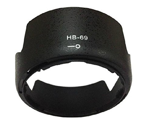Pixtic - Pare-soleil HB-69 pour Nikon D90 D5100 D5200 D3000 D3100 D3200 NIKON AF-S DX NIKKOR 18-55mm f 3 5-5 6G VR II