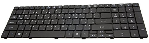Preisvergleich Produktbild Original Acer Tastatur arabisch (ARAB) schwarz Aspire 7741G Serie