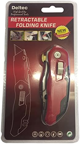 Deltec KN008 Retractable Folding Knife - Metal