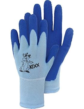Kinderstrickhandschuh Nylon mit Latexbeschichtung Arbeitshandschuh (Größe 4 / blau)