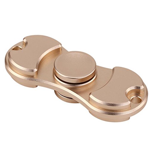 Aluminum Alloy Tri Fidget Hand Spinner - Ultra Fast Bearings - Great gift toy - Relieves stress, autism and anxiety and relaxes for children and adults (gold) Aluminum Alloy Tri Fidget Hand Spinner - Ultra Fast Bearings - Great gift toy - Relieves stress, autism and anxiety and relaxes for children and adults (gold)