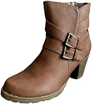 Fabulous Fabs Ladies Faux Leather Fashion Heeled Ankle Boots Size 3-8 UK - Bang On Trend For This Season Classic Femine 6-7cm Heel, Stylish Gorgeous and Practical Heeled Shoes