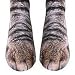 Produktbild 2 PCs 3D-Pfote-Modell Beine für Erwachsene sublimiert Neuheit Print Cat Pfote Animal feet Crew Socken 1 Paar