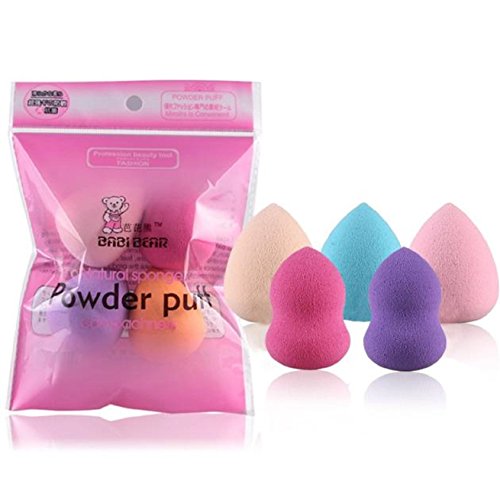 Makeup Puff Longra® 5 PCS Beauty Flawless Makeup Blender Puff ! Multi Shape Sponges ! Random COLOR AND SHAPE