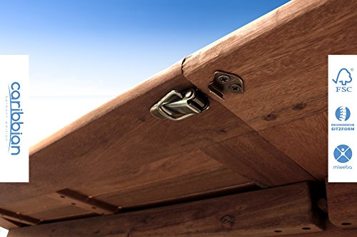 Sitzgruppe Belmont Gartenset Sitzgarnitur 6 Personen Holz Gartenmöbel Gartengarnitur Tisch - 3