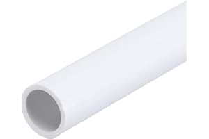 QUARKZMAN PVC Rohr, Durchmesser 8mm Länge 0.2m Rund Kunststoffrohr für Garten, Aquarium, Wasserleitung, Kabelkanal, lüftungsrohr (Weiß)