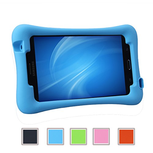 NEWSTYLE Samsung Galaxy Tab 4 7.0 Kinderfreundliche Silikon Hülle Schutzhülle Tasche Case für Samsung Tab 4 SM-T230 / T231 / T235 (7 Zoll) - Blau