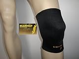 elastrap Genouillère Pas Cher, Protège Genou Protection élastique Bonne Compression, Homme Femme, Noire Blanche, (S-M circonférence Genou 32-39cm, Noire)