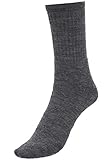 eingestrickte Bündchen Woolpower Damen Herren Classic 200 Wollsocken, Farbe:grau, Größe:40-44