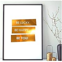 Poster Gold, Silber oder Kupfer Spruch