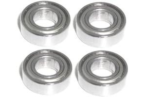 4x Kugellager 6x12x4 mm - MR126 ZZ metallgedichtet Miniatur Rillenkugellager Chromstahl 6mm Welle - rcbay