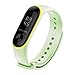 Produktbild Jamicy Uhrenarmband für Xiaomi Mi Band 3 Smart Watch, leuchtender Silikonarmband mit weichem Handgelenkband
