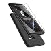 Produktbild MMPENG Handyhülle Kompatibel mit Samsung Galaxy S9, 360 Grad Schutzhülle PC Gehäuse und Folie Stoßdämpfung Handy Hülle Kratzfeste Full-Cover Case 3 in 1 Schutztasche-Schwarz (MEHRWEG)