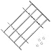 Produktbild Tiauant Quincaillerie Baumaterial Fenster Gitter verstellbar 4 Querstreben für Fenster von 700-1050 mm, Höhe: 600 mm, Gitter