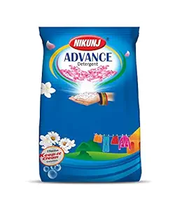Nikunj Advance Detergent Powder, 4kg Budget Pack