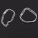 LuckyFine 100pcs Fashion Women Girls Hair Tie Band Ponytail Holder Elastic Rubber White