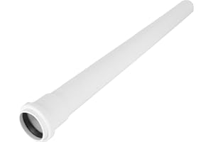 KNM TRADE Tuyau HT DN 40 x 500 mm blanc – Résistant aux chocs et à la chaleur – Avec joint d’étanchéité – Pour installations d’évacuation intérieures conformes à la norme DIN EN 1451