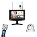 Produktbild Kamera und Monitor im Komplettsystem - 7 Zoll Monitor 720P HD Funk Videoüberwachung System Echtzeit, 1x Dome-Nachtsicht Kameras,4-Kanal, max 128GB SD-Karte,LED TFT (auf 4 Kameras erweiterbar!)