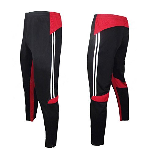 COOLOMG Herren Trainingshose Lang Sports Hose mit Reiößverschluss Unter Locker