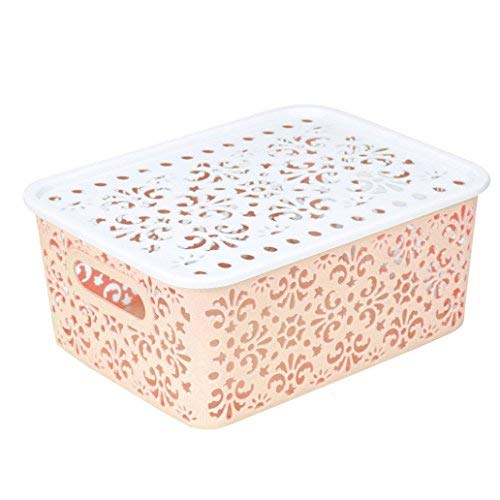 Olively Aufbewahrungskorb aus Kunststoff für Kleidung, Wäsche, Zuhause, Beige