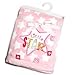 Soft Touch - Little Star Soft Fleece Pram Blanket Pink - 76 x 102cm