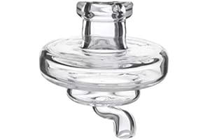 JINNUO GLASS CARB CAP Vetro JINNUO 1 Confezione UFO 35MM Carb cap Cupola per Quartz Banger Nails Tubi per l'acqua in Vetro Dab Qil Rigs Vetro Bong (Clear)