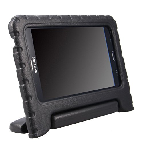 NEWSTYLE Samsung Galaxy Tab 4 7.0 Kinder Hülle Case mit umwandelbarer Handgriff Superleichte Stoßfeste Schutzhülle Tasche Cover für Samsung Tab 4 SM-T230/T231/T235 (7 Zoll) - Schwarz